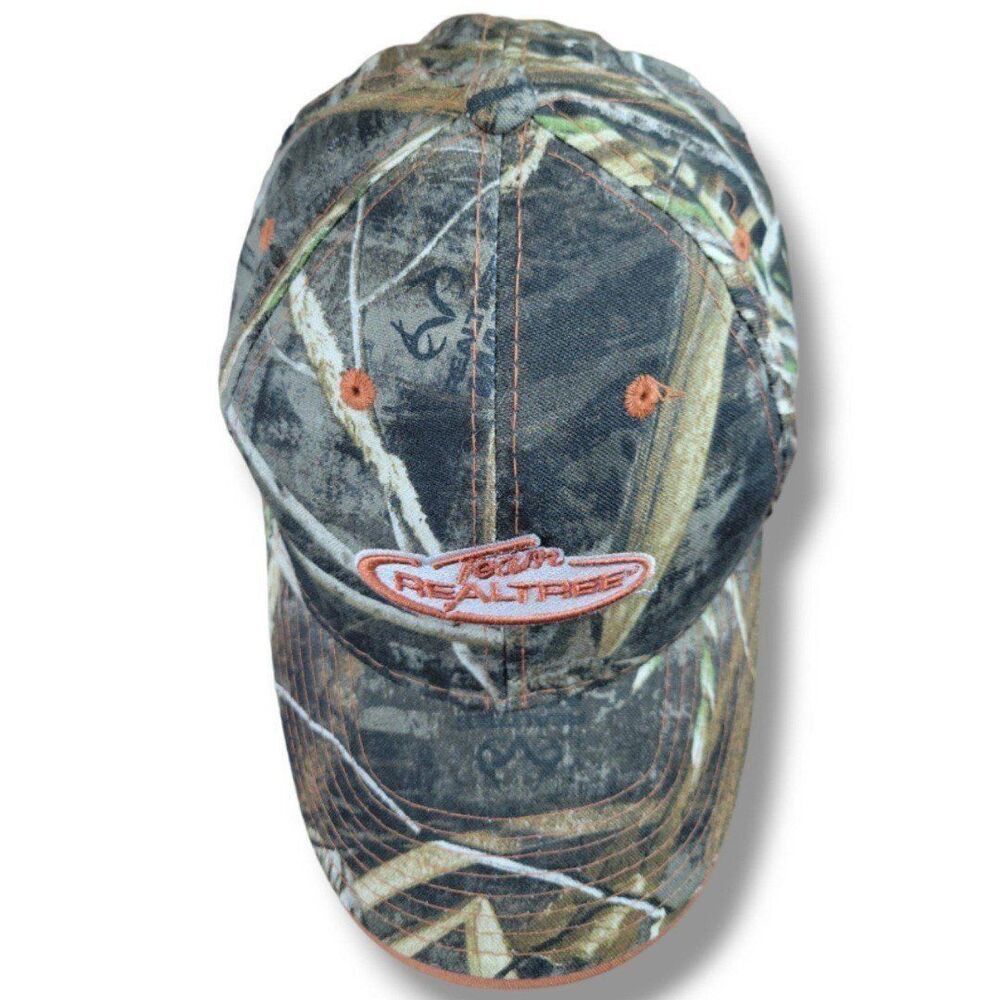 Team Realtree Hat OSFM By Outdoor Cap Adjustable Strap Camouflage Embroidery EUC - Picture 3 of 8